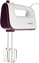 PHILIPS 5 Speeds Daily Hand Mixer With Wire Beaters And Dough Hooks | Model No Hr3740/11
