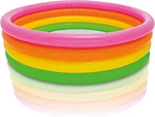 Swimming Pool Inflatable 4 Hoops Sunset 168 X 46 Cm