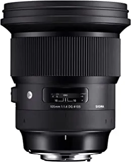 سيجما 259965 105 ملم f / 1.4-16 عدسة كاميرا ثابتة برايم قياسية ، أسود لسوني إي ماونت