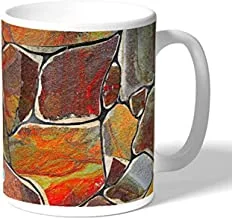 Colored rocks Coffee Mug by Decalac, White - 19028
