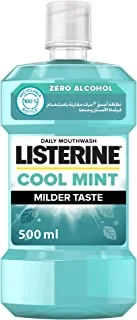 Listerine, Cool Mint Daily Mouthwash, Milder Taste, Mint Flavour, 500ml