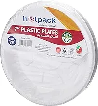 Hotpack Disposable Plates, 25 Pieces
