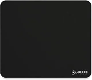 Glorious Large Gaming Mouse Mat/Pad - Stitched Edges, Black Cloth Mousepad, 11x13 (G-L)