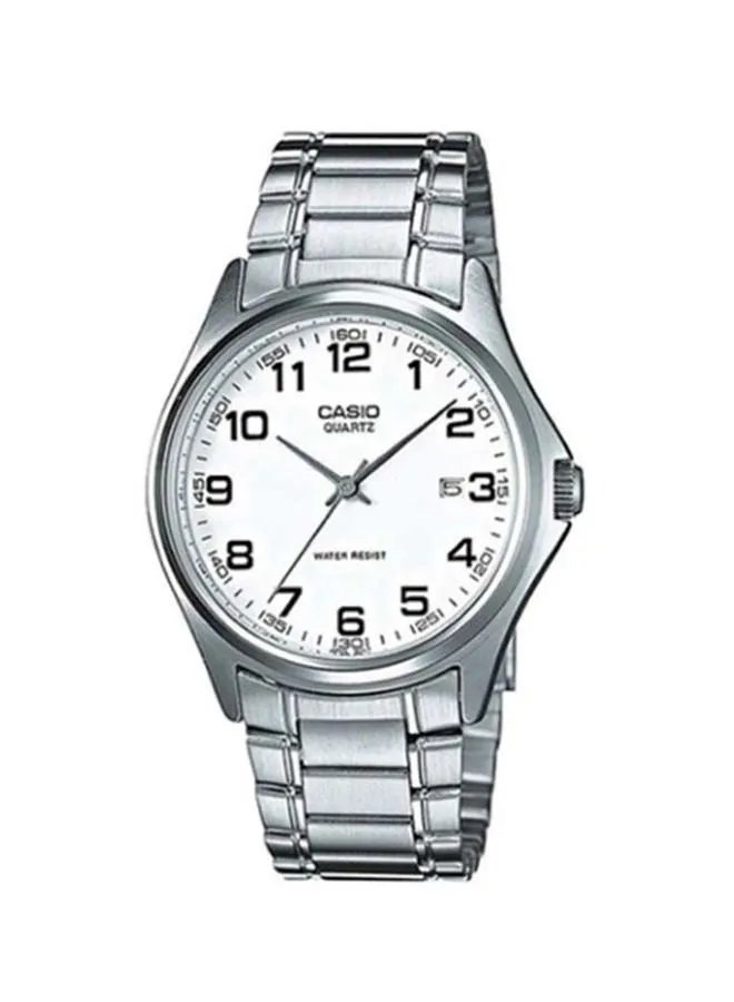 CASIO Men's Stainless Steel Analog Wrist Watch MTP-1183A-7BDF - 34 mm - Silver 