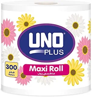 UNO Plus Maxi Roll, 300 Meters, Embossed, Pack of 1 Roll