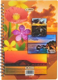Roco Square Ruled Notebook 40 Sheets, A5 Size - Multicolor