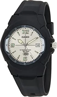 Casio Men Casual Watch Analog Display Quartz, Mw-600F-7Avdf, Black, Strap