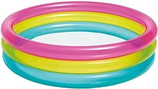 Intex Rainbow Baby Pool, Multi-Colour, 57104