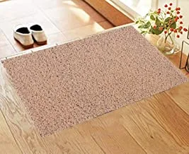 Kuber Industries Rubber Anti-Slip Doormat|Large Rug Mat For Indoor Outdoor|WaterProof Welcome Mat|Front Door Entrance Mat (Cream)
