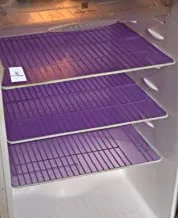 Kuber Industries Refrigerator Drawer Mats / Fridge Mats/ Multi Purpose Mats Set of 6 Pcs (Blue Material- Plastic)