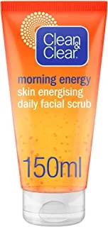 Clean & Clear Daily Face Scrub, Morning Energy, Skin Energising, 150Ml
