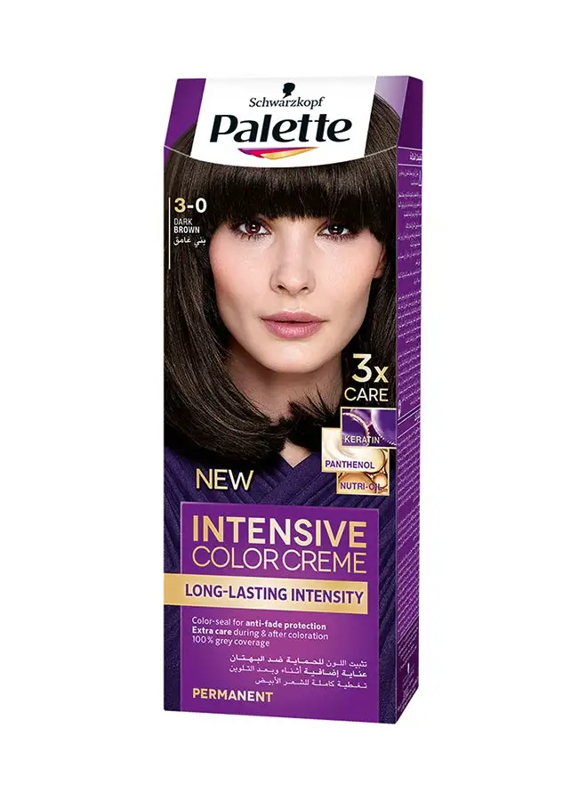 Palette Intensive Colour Cream 3-0, Dark Brown 50ml , 50ml , & 10ml