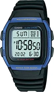 Casio Youth Digital Black Dial Men's Watch - W-96H-2AVDF (D055), One Size