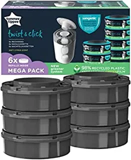 Tommee Tippee Sangenic Universal Cassette, Pack of 6