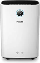PHILIPS Air Purifier 2 in 1 [Purifier + Humidifier] High Performance for Rooms Size of 85 m² removes house dust/aerosols and uncomfortable smell - Series 2000i ‎- AC2729/90