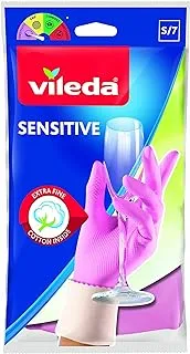 Vileda durable Gloves, sensitive , small size, reusable for maximum sensitivity.