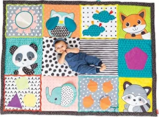 Infantino Fold & Go Giant Baby Activity Discovery Mat And Play Gym For Newborn Infant And Toddlers 0-3 Years|Bpa Free|East To Carry And Clean|Machine Washable