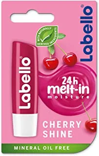 Labello Lip Balm, Moisturising Lip Care, Cherry Shine, 4.8g