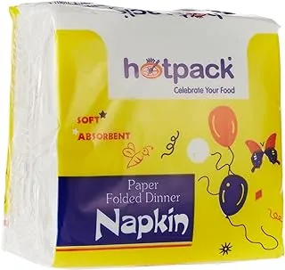 Hotpack Paper Folded Dinner Napkin - 30 x 30 cm - 100 Pcs
