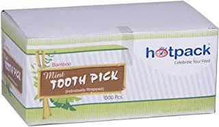 Hotpack Wooden Mint Tooth Pick 1000 Pieces