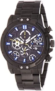 Megir Gents Wrist Watch, Ms2108G-Bk-1A