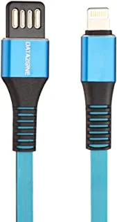 كبل شاحن آيفون من داتا زون ، كبل USB A مزدوج الجوانب إلى Lightning DZ-IP2MF (أزرق)