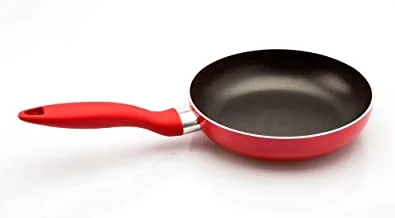 Sweet Home Frying Pan Aluminum Body Scratch-Resistant | Non-Stick Coating Dishwasher-Safe | Ergonomic Handle High-Quality | Chef's Pan| Ideal for Frying Sautéing Stir Frying (22 CM - RED)