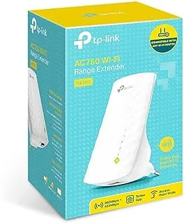 Tp-Link Re200 Ac750 Universal Dual Band Range Extender, Broadband/Wi-Fi Extender, Wi-Fi Booster/Hotspot With Ethernet Port, Plug And Play, Smart Signal Indicator, Uk Plug