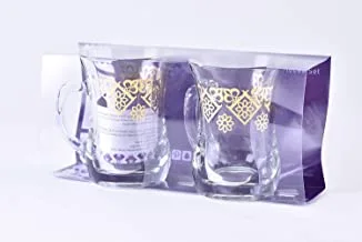 Wisteria Glass Mug set Mashreq Gold /2PCS