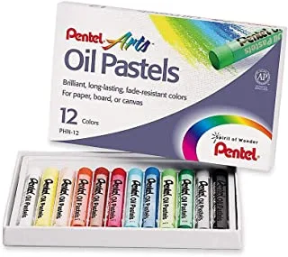 Pentel Oil Pastels, 12 Colors