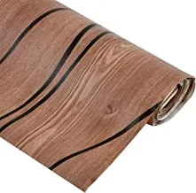 Kuber Industries Shelf Liner Roll|Cabinet Shelf Mat|Waterproof Kitchen Mat|Drawer, Cupboard Liner|Anti-Slip Mat Liner|5 Mtr Roll|BROWN