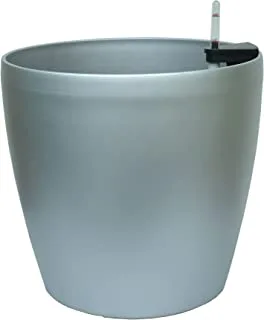 Self-Irrigation Planter Pot, Silver, Ptf144