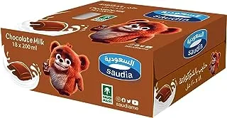Saudia Flavoured Chocolate Milk, 18 x 200 ml, Packaging May Vary