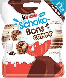 Kinder Schokobons Crispy 89g Pack of 16 pieces