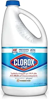 كلوركس سائل مبيض ، منظف ومطهر منزلي ، يقتل 99.9٪ من الجراثيم والفيروسات ، 1.89 لتر
