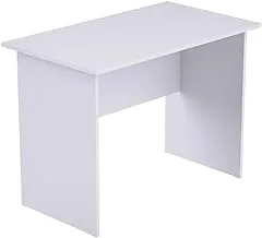 MAHMAYI OFFICE FURNITURE MP1 100x60 White Writing Desk - Sleek Modern Design, Spacious Work Surface, No Drawer - Ideal Home Office Furniture for Productivity and Style(100cm x 60cm x 75cm)