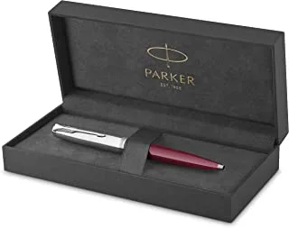Parker 51 Ballpoint Pen | Burgundy Barrel With Chrome Trim | Medium Point With Black Ink Refill | Gift Box | 9864, 2123498