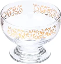 مجموعة وعاء الآيس كريم الزجاجي الوستارية Folia Gold / 2 قطعة