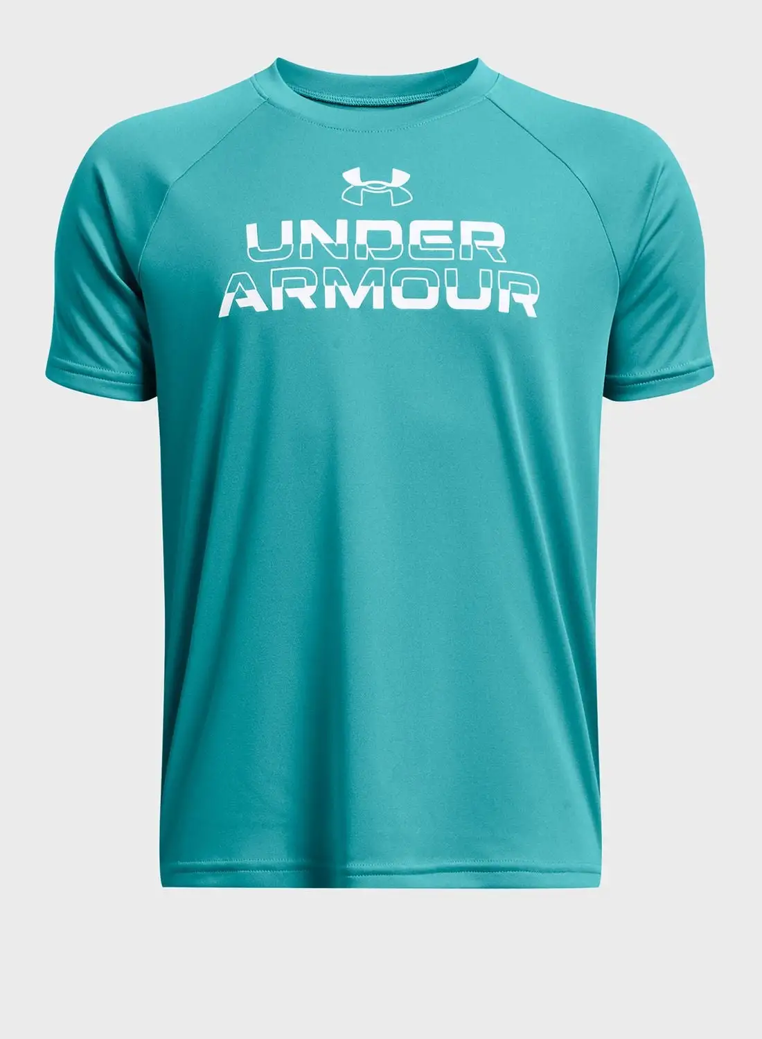 تي شيرت Tech Split Wordmark للأولاد من Under ARMOR