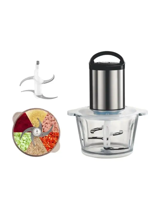 gvc pro Multi Function Electric Chopper With Glass Bowl 2 L 300 W GVCH-713 Silver