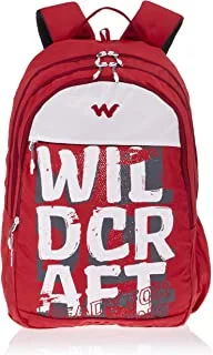 حقيبة ظهر للكمبيوتر المحمول من وايلد كرافت - 35.5 لتر فالور (أحمر)