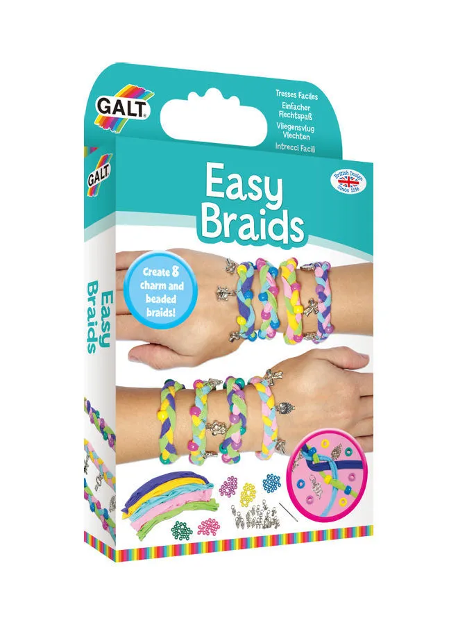 Galt Toys Easy Braids - Beauty and Fashion, Activity Packs For Kids 15.1 x 3.5 x 26.50cm