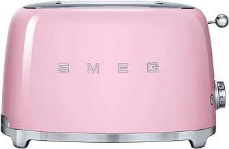 Smeg 50's Style Retro Aesthetic 2 Slice Toaster, Pink