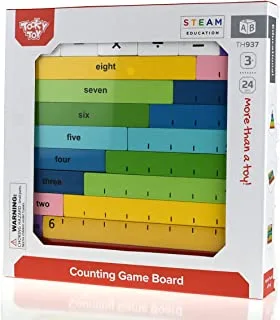Tooky Toy Wooden Counting Game Board, 24 pcs