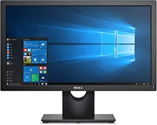 شاشة LCD سوداء 20 من Dell TN ، 1600 × 900 ، 600: 1 ، 200cd / م 2 ، D-Sub ، VESA قابل للتركيب - E2016HV ، 16.7 مليون لون