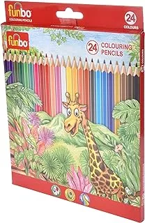 Funbo Coloring Pencils 24 Colors, Multicolor