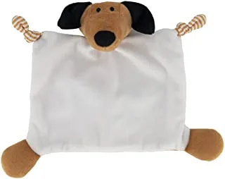 Hema Brown/White Dog Shape Baby Cuddle Cloth One Size