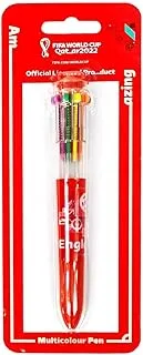 فيفا 2022 قلم متعدد الألوان قابل للسحب 10 في 1 ، إنجلترا