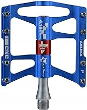دواسات دراجة من سبائك الألومنيوم مضادة للانزلاق من Rockbros JT410BL ، أزرق