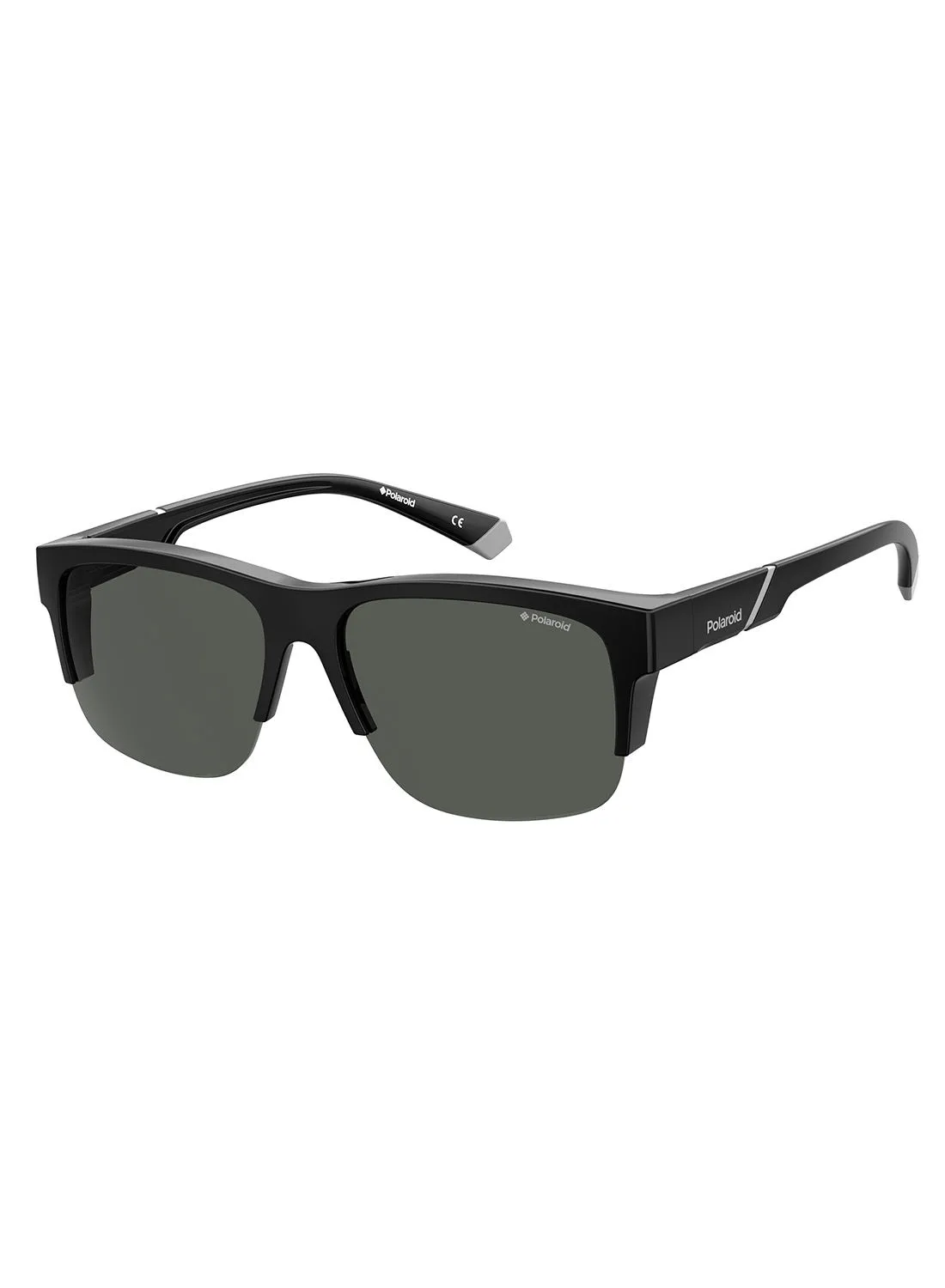 Polaroid Polarized Square Eyewear Sunglasses PLD 9012/S      BLACK 65
